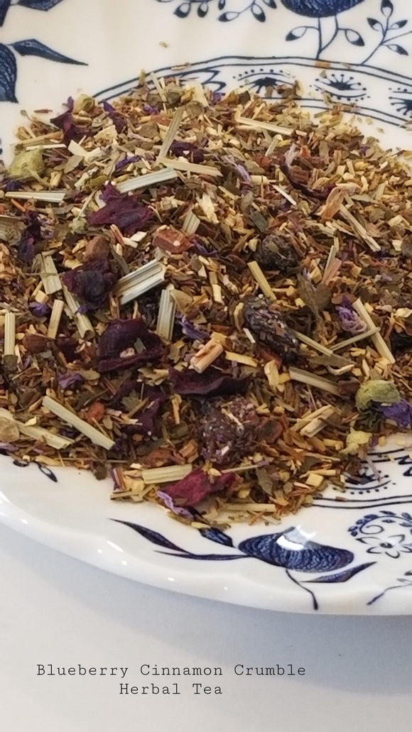 Blueberry Cinnamon Crumble, Rooibos Tea