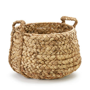 We love stylish baskets! Our large braided basket is big enough to stash an extra blanket or two, or some throw pillows and equally looks great with a plant in it!  20"w x 12"h At this time this basket is available only for in-store purchase or pick-up.
