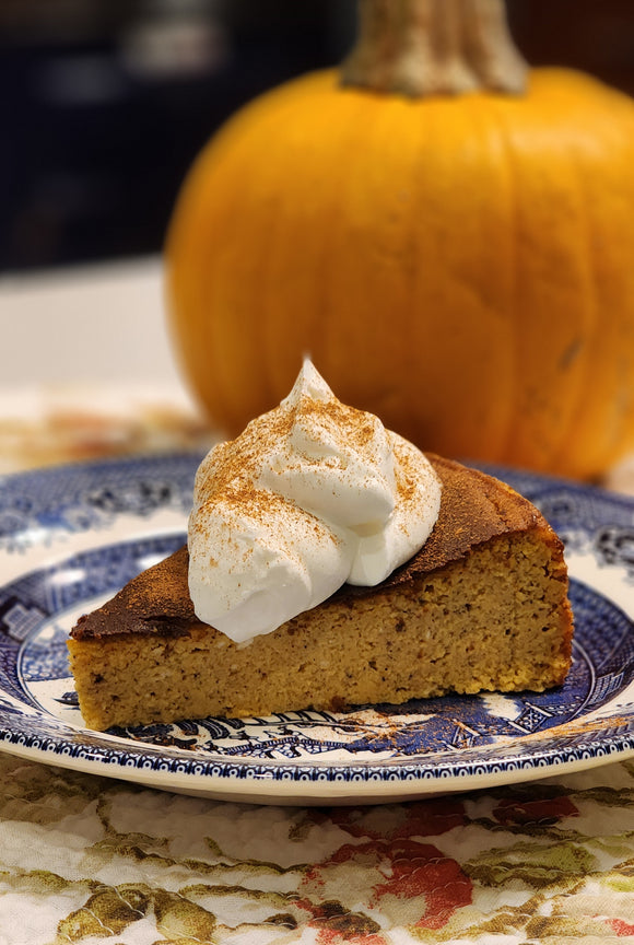 Pumpkin Gingerbread Basque Cheesecake