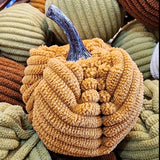 Pick out your favorite color, or get one of these fabulous corduroy pumpkins to decorate this fall!  2" Dia  Polyester