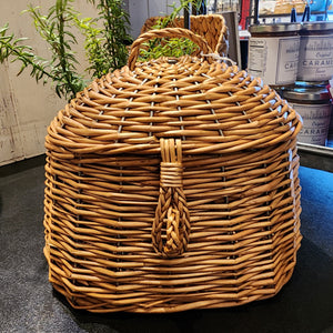 This small wicker "hut" basket helps bring a bit of texture to your room and storage for things you'd like out of sight!  8" H x 10" W x 7" D