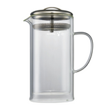 Made from food safe double wall borosilicate glass. The double wall glass keeps the tea hotter longer and does not sweat. The glass teapot includes a stainless steel ultra-fine mesh strainer lid. The strainer will filter the tea leaves when pouring. The teapot has room for the tea leaves or tea bags to bloom or to steep. Use the desired amount of tea and pour in hot water. Place the strainer lid back on the teapot, let it steep for several minutes and then pour and enjoy. Love iced tea?&nbsp; We are obsesse