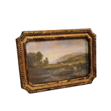 This antique gold, distressed arched frame is ready for your favorite 4 x 6 picture! We love the detailed dot pattern along the outside edge. It will complement your home decor beautifully.&nbsp;

The frame is approximately 7" W x 5" H

Fits a 5 x 7 photo

Polyresin, Glass