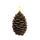 This LED pinecone candle is on a timer, so you'll never have to worry about turning it back on or turning it off! you'll be able to use this candle from the fall months until the end of winter to give your home that warm and cozy feeling!

approximately 7" H x&nbsp;

Wax