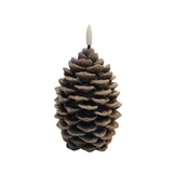 This LED pinecone candle is on a timer, so you'll never have to worry about turning it back on or turning it off! you'll be able to use this candle from the fall months until the end of winter to give your home that warm and cozy feeling!

approximately 7" H x&nbsp;

Wax