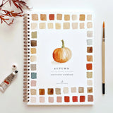 The Autumn Watercolor Workbook includes 12 fall-themed illustrations with an example of the finished painting, step-by-step instructions, and a lightly illustrated sketch for you to paint. It's just like a coloring book, but with watercolor! &nbsp;Enjoy this peaceful painting hobby on your own, with children, or with friends. Makes a wonderful gift and is perfect for artists of any age.

12 beginner-friendly illustrations on thick 120lb watercolor paper

Lay-flat pages with spiral binding for hassle-free pa