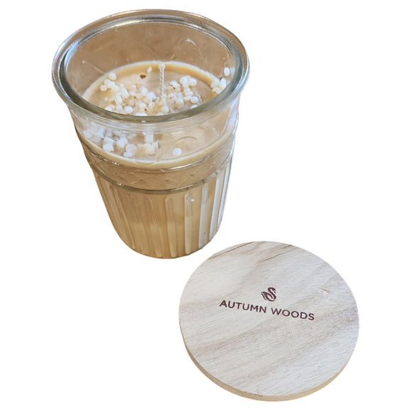 Fall back on this modern twist on a nostalgic favorite! A cozy blend of sun-ripened squash and pumpkin intermingle with the earthy tones of smoked wood, savory garden herbs and crisp pine needles. This contemporary look at Autumn is the perfect mix of herbal, creamy and earthy notes that will have you embracing cooler days!



Filled with 12 oz. of American Soybean WaxTM.

Measures 4