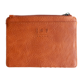 We love this mini wallet in bonfire orange vegan leather! It is full of style and will hold your license and up to six credit cards. The zipper pocket is roomy enough for change and cash, and it has a back pocket.&nbsp; This mini wallet is perfect for you and makes an awesome gift!

DIMENSIONS: 4 IN. H X 5.5 IN. W X .25 IN. D

ZIPPERED TOP CLOSURE ON EDGE

6 CREDIT CARD POCKETS

ID WINDOW POCKET

EXTERIOR PASSPORT POCKET

STRIPED LINING

BRASS PLATED HARDWARE

100% VEGAN LEATHER (POLYURETHANE)