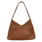 The Sasha Hobo is made of gently tumbled vegan leather in saddle, accented with soft pleats and closed with a brass zipper. This crossbody is so versatile with 2 different interchangeable shoulder straps included, just open the gleaming brass rings to change from a short shoulder strap to a longer adjustable crossbody strap.
Product Details
Dimensions: 9.5 in. H x 12.5 in. W x 3.5 in. D
Top zip closure
Brass plated hardware
Logo zipper pulls
Opening brass rings to change between the included shoulder straps