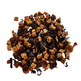 Becky’s Jam

1oz: Hibiscus, Apple Pieces, Rose Hips, Blue Cornflowers, Natural Creme Flavor, Blueberries, Raspberry Leaves, Raspberries, Strawberries, Natural Blueberry Flavor, Natural Strawberry Flavor &amp; Natural Blackberry Flavor

Antioxidant level: Low

Caffeine Level: None