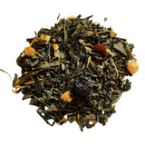 Blueberry Peach Cobbler

1oz. Green Tea, Rose Hips, Blueberries, Peach Pieces, Natural Blueberry Flavor, Natural Peach Flavor, Marigold Flowers &amp; Natural Vanilla Flavor

Antioxidant Level: High

Caffeine Level: Medium