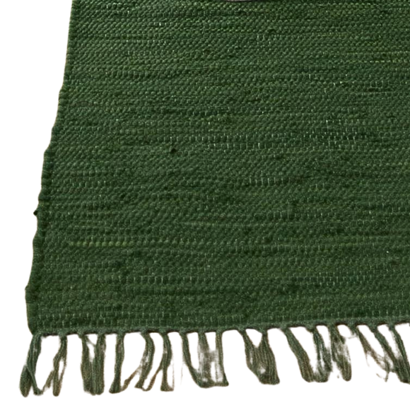This beautiful cotton green runner has a great texture for any tablescape! It mixes well with our quilted runners and placemats!

42