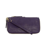 Cool, stylish, and organized, too! This Mystic Purple wallet has it all! 12 credit card pockets, 2 change pockets and 2 billfold pockets all wrapped in lush tumbled vegan leather, lined with rugged washed canvas, and accented with our new Logo zipper pull. The removable strap lets you carry it as a compact wristlet, too!


Dimensions: 7.75 in. W x 4 in. H x .5 in. D
Full Zip Around Closure
Exterior Zip Pocket on Spine
Removable Wristlet Strap
12 Credit Card Pockets
2 Billfold Pockets
Interior Zipper
Coin Po