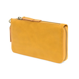 Cool, stylish, and organized, too! This Amber wallet has it all! 12 credit card pockets, 2 change pockets and 2 billfold pockets all wrapped in lush tumbled vegan leather, lined with rugged washed canvas, and accented with our new Logo zipper pull. The removable strap lets you carry it as a compact wristlet, too!


Dimensions: 7.75 in. W x 4 in. H x .5 in. D
Full Zip Around Closure
Exterior Zip Pocket on Spine
Removable Wristlet Strap
12 Credit Card Pockets
2 Billfold Pockets
Interior Zipper
Coin Pocket
Was