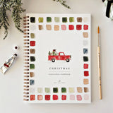 A page to paint while the tree lights sparkle and a favorite Christmas movie plays in the background, the kind of quiet you don't get much of in December.

The idea for the Watercolor Workbooks started with kids in mind: simple outlined sketches they could paint with watercolors just like with crayons in a coloring book. What was surprising was how many grown-ups took to the books, too. Grandmothers painting with grandkids, girlfriends gathering together, first-time artists who needed something less intimid