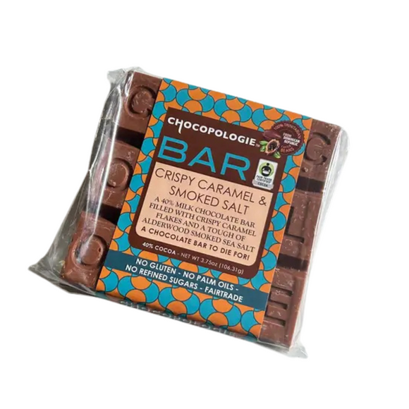 NEW FOR 2025! Master Chocolatier Fritz Knipschildt has created the perfect balance of sweet and savory with our Crispy Caramel and Smoked Salt Chocolate Bar. Each bite combines velvety milk chocolate, crunchy caramel, and a hint of smoky salt for a truly unforgettable treat.

Gluten Free, No Palm Oils, No Refined Sugars, Fairtrade

3.75 oz. 

Fritz Knipschildt is a pioneer in the American artisan chocolate world.  Fritz changed the chocolate scene b bringing his knowledge of European chocolate to 