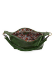 The Danna crossbody is masterfully crafted in our gorgeous new tumbled gloss vegan sea green leather to give your look a polished yet casual vibe. Fitted with a top zip closure accented by our signature logo zip pull and two removable and interchangeable shoulder straps; a short shoulder strap to wear snug to the body or a long adjustable, removable crossbody shoulder strap to wear as a crossbody, this slouchy hobo design is perfect for your everyday style.


Dimensions: 9.5 in. H X 10.5 in. W X 3.5 in. D
T