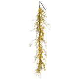 Put a POP of color in your home this spring with a beautiful garland of forsythia. The bright yellow will take your decorating up a notch this year!  58" L  Foam, Paper, Wire