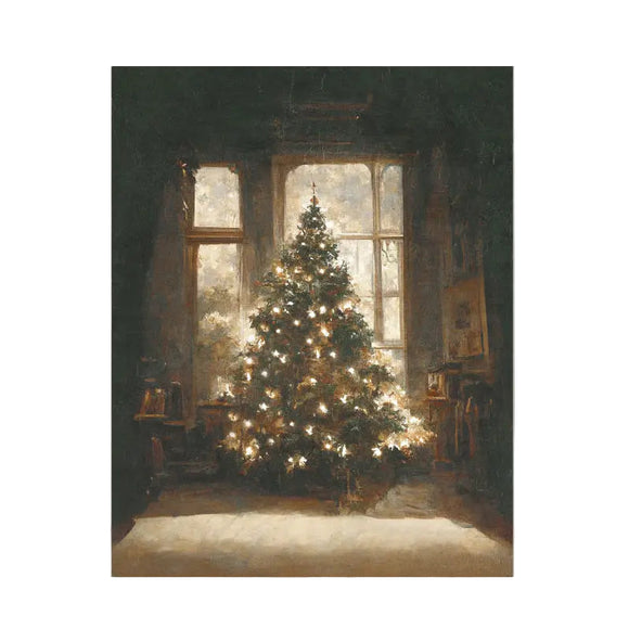 This Glowing Christmas Tree board  creates effortless personality and interest in your home. This piece measures 11x14 inches. Canvas art print on sturdy hardboard.

Made in the USA: Proudly crafted with quality and care. 

Care Instructions: Keep canvas dry to maintain its quality. If smudged or dirty, gently wipe with a dry, soft cloth.
