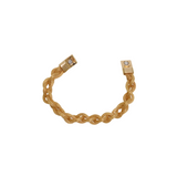 What a gorgeous bracelet with gold mesh chains braided together! Not only is it good looking, but you will&nbsp;love the ease of putting a magnetic bracelet on!

8"