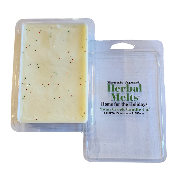 Flights have landed, your bags are unpacked- and the family is home- baking and all is right again! Tones of apple, citrus, cinnamon and clove; a woodsy blend for a vibrant throw of seasonal baking and warm apple cider by the fire! 

Our natural wax melts are triple scented to give you an amazing scent throughout your home.  They are so easy to use with six separate break-apart cubes - just place them in a melter and enjoy!