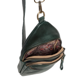 Stay organized on the go with this versatile medium-sized evergreen sling bag featuring a modern silhouette and practical storage. Designed to blend fashion with functionality, it features spacious zip compartments, lightweight construction, and an ergonomic crossbody fit with an adjustable strap. Roomy enough to stow a large wallet, cell phone, even a slim water bottle. The Jas is ideal for city walks, sightseeing, and weekend adventures.
Product Details
Dimensions: 511 in. H x 6.25 in. W x 3 in. D
Removab