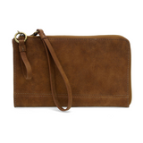 Karina combines sleek styling with uber organization in a beautiful faux suede walnut leather. The ultimate in versatility, this bag can be worn as a crossbody, carried as a clutch or as a wristlet. The included bonus wallet with credit card slots, ID windows, zippered change pocket and billfold will keep your organized on the go and can be carried separately.


Product Details
Main Bag
Dimensions: 9.75 in. W x 6 in. H x 1 in. D
Zippered Top Closure
Exterior Open Pocket
Interior Zipper Pocket
Detachable 7 i