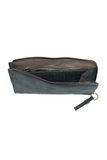 Karina combines sleek styling with uber organization in a beautiful faux suede deep teal leather. The ultimate in versatility, this bag can be worn as a crossbody, carried as a clutch or as a wristlet. The included bonus wallet with credit card slots, ID windows, zippered change pocket and billfold will keep your organized on the go and can be carried separately.


Product Details
Main Bag
Dimensions: 9.75 in. W x 6 in. H x 1 in. D
Zippered Top Closure
Exterior Open Pocket
Interior Zipper Pocket
Detachable 
