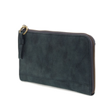 Karina combines sleek styling with uber organization in a beautiful faux suede deep teal leather. The ultimate in versatility, this bag can be worn as a crossbody, carried as a clutch or as a wristlet. The included bonus wallet with credit card slots, ID windows, zippered change pocket and billfold will keep your organized on the go and can be carried separately.


Product Details
Main Bag
Dimensions: 9.75 in. W x 6 in. H x 1 in. D
Zippered Top Closure
Exterior Open Pocket
Interior Zipper Pocket
Detachable 