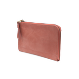 The Karina combines sleek styling with uber organization in beautiful antique-looking clay pink vegan leather! This bag has the ultimate versatility, as it can be worn as a crossbody, a clutch, or a wristlet. The bonus wallet, which includes credit card slots, ID windows, a zippered change pocket, and a billfold, will keep you organized and can be carried separately!


MAIN BAG: 9"H x 6"W x 1"D



Removable and adjustable crossbody strap 21"-26" with lobster claw clasps

Removable long wristlet strap 7" lon