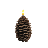 This LED pinecone candle is on a timer, so you'll never have to worry about turning it back on or turning it off! you'll be able to use this candle from the fall months until the end of winter to give your home that warm and cozy feeling!

approximately 6" H x 3.5" Dia

Wax