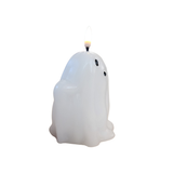 Add a little SPOOKY glow with our LED Ghost Candle! There is a switch on the bottom for "on," "off," and a "timer" option.

Battery included.

Wax

Approximately 4.5" H (5.75" H with flame) x 3.5" Dia 5