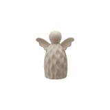 This white stoneware angel will bring an understated charm to your holiday decor this year!

Approximately 3.5"L x 2.25"W x 4.5"H

Batteries included