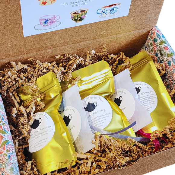 Happy May Day! Can you believe it's already May? We are thrilled to introduce this month's box, which we've been eagerly anticipating! Imagine indulging in a delightful assortment of tea infused with the vibrant essence of flowers and fruit. We are confident you will love our May Day Box! Included inside, you'll find one of our favorite scone recipes to try out. Plus, we've added some rose petals and lavender buds to elevate the icing—trust us, it's a treat you won't want to miss!