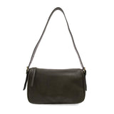 Ready to add a slouchy cool bag to your wardrobe rotation? Look no further than the Morgan in dark moss! The top zip closure conceals a roomy interior that has space for a large wallet, max size phone, glasses, make-up bag and more. Created in softly tumbled vegan leather and accented with bold golden buckles that make a statement, this soft shape will take you from the office to the party and back again!


Dimensions: 7.5 in. H X 11.5 in. W X 4.5 in. D
Top zip closure
Adjustable shoulder strap: 12 - 18.5 i