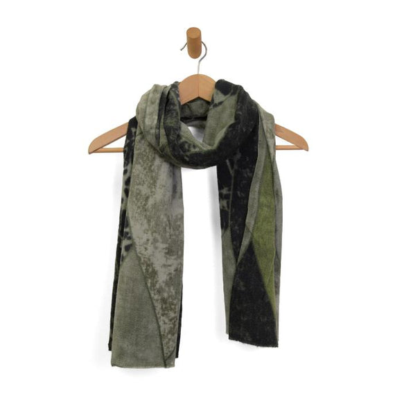 Oh-So-Soft! Our Olive Waves of Comfort is a beautiful scarf that almost looks like a wavy stained glass pattern with diferent shades of greens running through it!

180