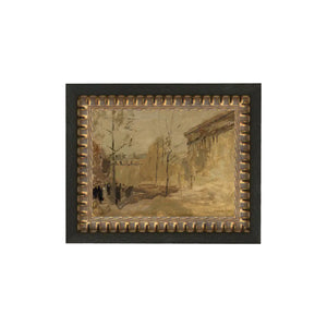 Bring a little Parisian into your home with this beautiful artwork "Place De La Madeleine" that was originally painted in 1865 by Frank Dewin Scott.&nbsp;Printed on premium canvas fabric for a lasting, textured finish and has a handcrafted ornate frame that adds a classic charm.&nbsp; Comes with a paper backing and hanging hardware for easy installation.

Made in the USA: Proudly crafted with quality and care.&nbsp;

Care Instructions: Keep canvas dry to maintain its quality. If smudged or dirty, gently wip