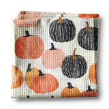 These towels are perfect home and kitchen decor, and also makes a great hostess gift for your fall gatherings! A nice addition to gift baskets and make a lovely display at a fall tea or brunch.

Measures approximately 16”x 24”

Made of 80% Polyester and 20% Polyamide.

Design is permanently printed - Single side across whole towel

It is called a waffle weave because the towel has raised looped edges on the surface of the towel in the shape like that on a delicious Belgian Waffle. These “pockets'' that are 