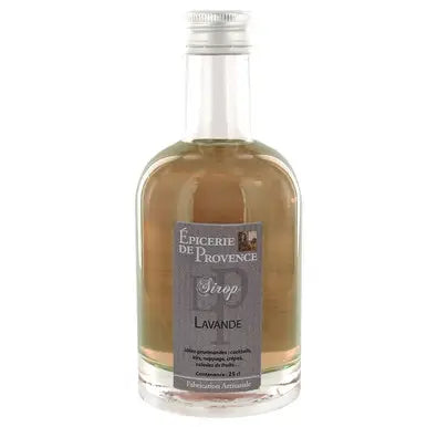 This syrup can be used to sweeten iced tea and mineral water, make a lavender and gin flower cocktail, or pour over vanilla ice cream. You can also add some to flavor and sweeten frosting for your baked goods.

Ingredients: Cane Sugar, Water, Lavender Natural Flavor (0.7%), Lavender (0.02%), Anthocyanin, Possible traces of Nuts, Gluten, Mustard, Sesame, Milk, Eggs, Sulfites, Soy

Made in France 

Weight: 1.4 lb, Dimensions: 2.5 x 2.5 x 6.5 in