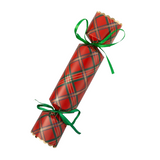 Add festive flair to your holiday gatherings with this party cracker in a beautiful red plaid! Perfect for Christmas parties, they bring a cheerful pop to your celebrations, making every moment memorable and bright.&nbsp;

Each contains a die, a game, and a tissue crown

7" H x 1.5" Dia