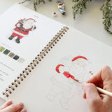 A page to paint while the tree lights sparkle and a favorite Christmas movie plays in the background, the kind of quiet you don't get much of in December.

The idea for the Watercolor Workbooks started with kids in mind: simple outlined sketches they could paint with watercolors just like with crayons in a coloring book. What was surprising was how many grown-ups took to the books, too. Grandmothers painting with grandkids, girlfriends gathering together, first-time artists who needed something less intimid