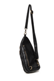 Stay organized on the go with this versatile medium-sized black sling bag featuring a modern silhouette and practical storage. Designed to blend fashion with functionality, it features spacious zip compartments, lightweight construction, and an ergonomic crossbody fit with an adjustable strap. Roomy enough to stow a large wallet, cell phone, even a slim water bottle. The Jas is ideal for city walks, sightseeing, and weekend adventures.
Product Details
Dimensions: 511 in. H x 6.25 in. W x 3 in. D
Removable a