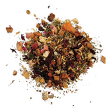 Summer Fruits &amp; Flowers

1oz Apple Pieces, Orange Peel, Hibiscus Blossoms, Apple Cubes, Blackberry Leaves, Stinging Nettle Leaves, Pineapple Flakes, Papaya Flakes, Flavoring, Silver Linden Blossoms, Freeze-Dried Whole Raspberries, Freeze-Dried Strawberry Pieces, Sunflower Blossoms, Rose Petals, Roman Chamomile.

Caffeine Level: None