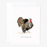 Send gratitude with the Thanksgiving Turkey greeting card. The card is blank on the inside with a charming watercolor illustration on the front.

Details: - blank inside - 5.5" x 4.25" - Printed on 120lb superfine paper - Original watercolor artwork by Emily Lex