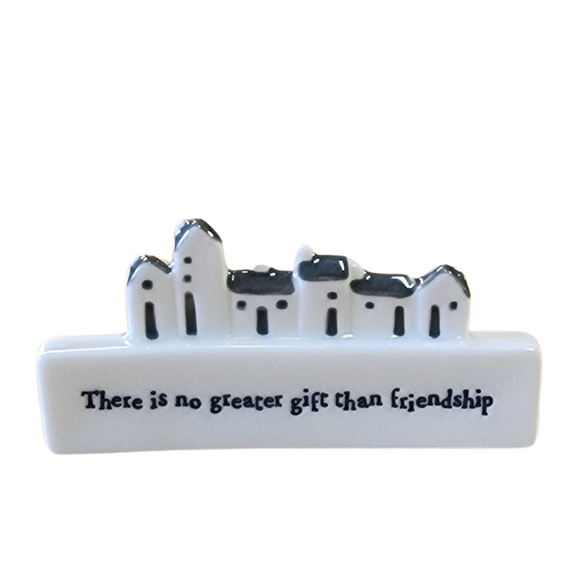 A fun gift for your favorite friend!  This white porcelain block says 