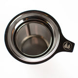 We absolutely love this stainless steel infuser, it's our favorite way to brew (and easiest!). From fine rooibos to exquisite full leaf oolongs, this in cup infuser brews them all masterfully. It's easy to clean and dishwasher safe.

4.25" W (with handle) x 3.5" Dia (top) x 3" H