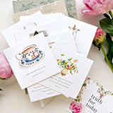 Celebrate the truth of God's love with this set of 31 cards, each featuring a favorite Bible verse about love paired with a charming watercolor illustration. Thoughtfully designed to encourage, inspire, and uplift, these cards blend timeless truth with artistic beauty.

Display them throughout your home as a gentle reminder of God’s enduring love and His call for us to love others. Use them as daily or weekly reflections, commit the verses to memory, or share them with friends for moments of encouragement. 