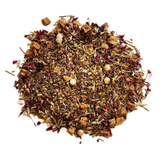 Green Rooibos Tea, Apple Pieces, Mini White Chocolate Chips (Soy &amp; Dairy Free), Cocoa Nibs, Raspberries, Natural Raspberry Flavor, White Chocolate Flavor, Red Cornflowers &amp; White Cornflowers