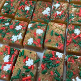 This&nbsp;sugar cookie caramel is as delicious as it is cute!! You'll love the combination of the&nbsp;two together!&nbsp;

Sugar Cookie&nbsp;is buttery with hints of vanilla topped with Christmas sprinkles and crunchy red &amp; green sugar.&nbsp;

1 single caramel

Caramel will NOT stick to teeth, braces, or dental work and is dentist approved and is gluten-free!