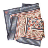 We are loving this tablecloth with mix of blues, reds and creams in stripes, paisley and floral patterns!&nbsp;

50" W x 60" L

cotton